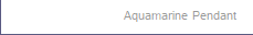 Aquamarine Pendant