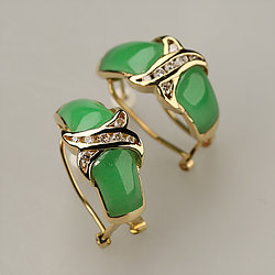 diamond-jadeite-green-jade-earring-GJE20