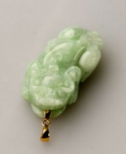 Carved Green Jade Pendant at Jade Shop.com - Quality Jade Pendant On ...