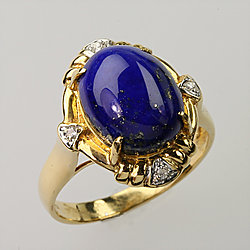 Blue Lapis Ring - Jade Shop