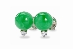 Round-Green-Jade-Earrings-with-Round-Diamond-Accents