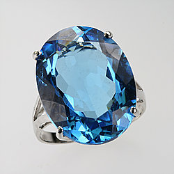 Blue Topaz Ring - Jade Shop