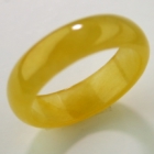 Red Solid Jade Ring Band